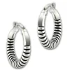 SilberDream Creole Rope 2,5cm 925 Sterling Silber Damen Ohrring SDO67222