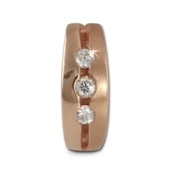 SilberDream Creole rose Zirkonias weiß Ohrring 925 Silber Schmuck SDO0025WE