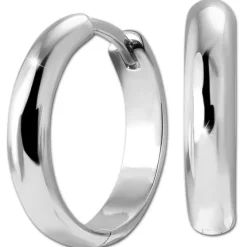 SilberDream Creole Round glanz 1,8cm 925 Sterling Silber Damen Ohrringe SDO4431J