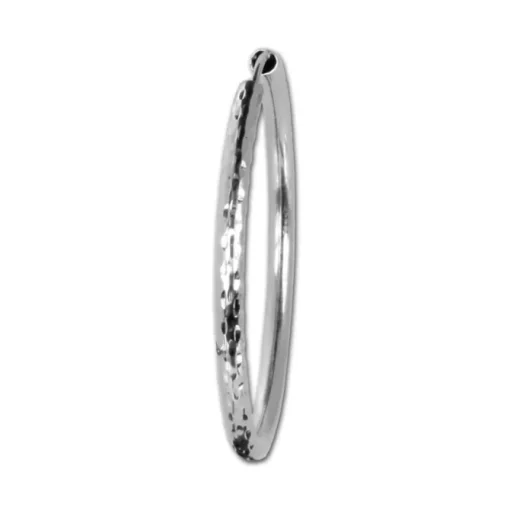 SilberDream Creole Schliff 40mm Ohrring 925 Silber SDO074