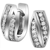 SilberDream Creole Senses Zirkonia weiß 925 Sterling Silber Damen SDO4323W