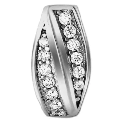SilberDream Creole Senses Zirkonia weiß 925 Sterling Silber Damen SDO4323W