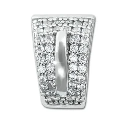 SilberDream Creole Shine Zirkonia weiß 925 Sterling Silber Damen SDO4364W