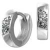 SilberDream Creole Small Zirkonia weiß 925 Sterling Silber Damen SDO4410W