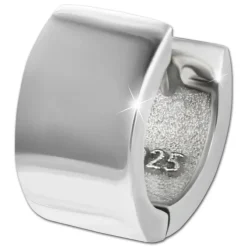 SilberDream Creole Small glanz 1,1cm 925 Sterling Silber Damen Ohrringe SDO4423G