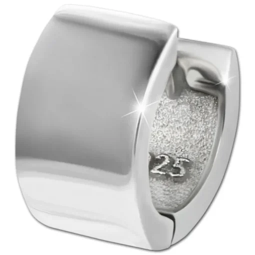 SilberDream Creole Small glanz 1,1cm 925 Sterling Silber Damen Ohrringe SDO4423G