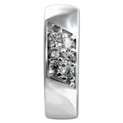 SilberDream Creole Small Zirkonia weiß 925 Sterling Silber Damen SDO4410W