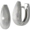 SilberDream Creole Stripe 925 Sterling Silber Damen Ohrringe SDO4456J