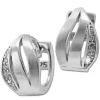 SilberDream Creole Triple Zirkonia weiß 925 Sterling Silber Damen SDO4367W