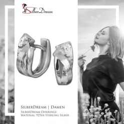 SilberDream Creole Triple 925er Sterling Silber Damen SDO4404O
