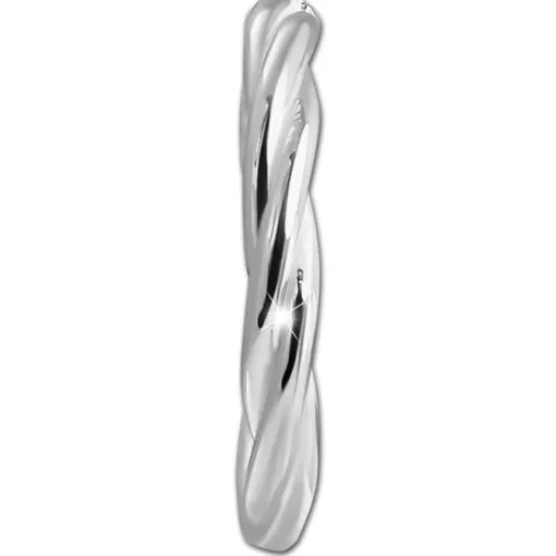SilberDream Creole Twirl 2,2cm 925 Sterling Silber Damen Ohrringe SDO4434J