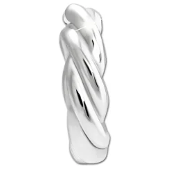 SilberDream Creole Twist small 925 Sterling Silber Damen Ohrringe SDO4445J