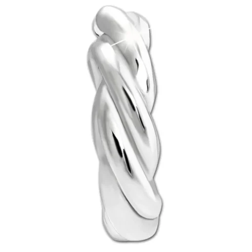 SilberDream Creole Twist small 925 Sterling Silber Damen Ohrringe SDO4445J