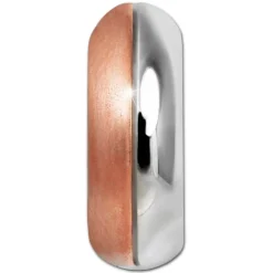 SilberDream Creole Two Tone rose silber 1,3cm 925 Sterling Silber Damen SDO4418E