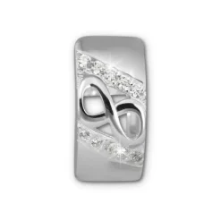 SilberDream Creole Unendlich Zirkonia weiß 925 Sterling Silber Damen SDO383W