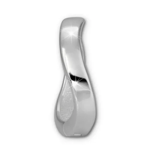 SilberDream Creole Welle Glanz 925 Sterling Silber Ohrring SDO389S