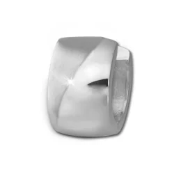 SilberDream Creole Welle 14mm 925 Sterling Silber Ohrring SDO375M