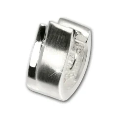 SilberDream Creole Welle matt/glanz 925 Sterling Silber Ohrring SDO305