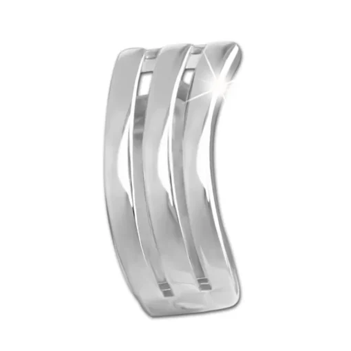 SilberDream Creole Welle 925 Sterling Silber Damen Ohrringe SDO4455J