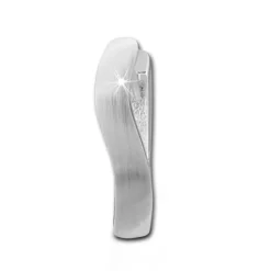 SilberDream Creole Welle matt 925 Sterling Silber Ohrring SDO352M