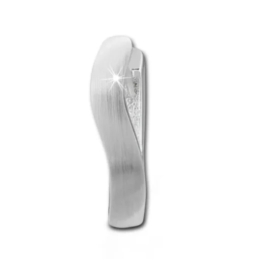 SilberDream Creole Welle matt 925 Sterling Silber Ohrring SDO352M