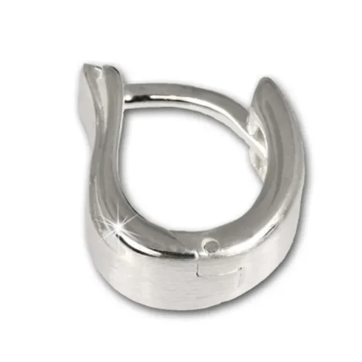SilberDream Creole Welle matt/glanz 925 Sterling Silber Ohrring SDO305