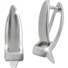 SilberDream Creole X-Form 925 Sterling Silber Damen Ohrringe SDO4449J
