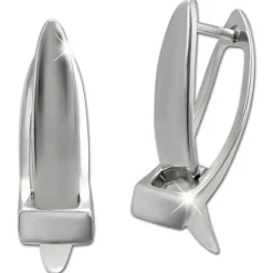 SilberDream Creole X-Form 925 Sterling Silber Damen Ohrringe SDO4449J