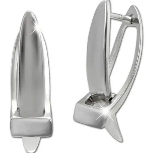 SilberDream Creole X-Form 925 Sterling Silber Damen Ohrringe SDO4449J