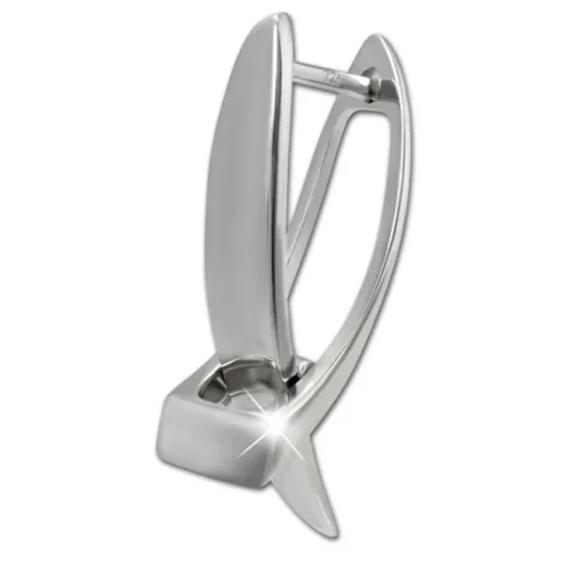 SilberDream Creole X-Form 925 Sterling Silber Damen Ohrringe SDO4449J