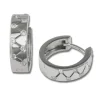 SilberDream Creole Zickzack Zirkonia 925 Silber Damen Ohrring SDO340W