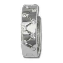 SilberDream Creole Zickzack Zirkonia 925 Silber Damen Ohrring SDO340W
