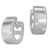 SilberDream Creole Zirkonia weiß 925 Sterling Silber Damen Ohrring SDO385W