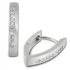 SilberDream Creole Zirkonia weiß 925 Sterling Silber Damen Ohrring SDO379W
