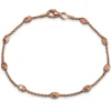 SilberDream Damen Armband Ankerkette 19,5cm Silber rosevergoldet Trend SDA2389E