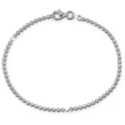 SilberDream Damen Armband Kugel diamantiert 19cm 925 Sterling Silber SDA2549J