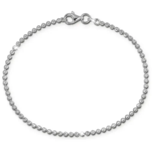 SilberDream Damen Armband Kugel diamantiert 19cm 925 Sterling Silber SDA2549J