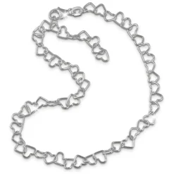 SilberDream Damen Fußkette Herzchen 25cm 925 Sterling Silber SDF2146J