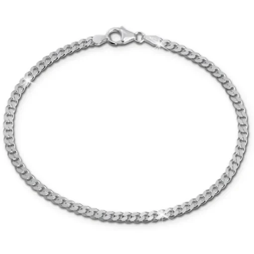 SilberDream Damen Herren Armband Panzerkette 19cm Silber Trendschmuck SDA2289J