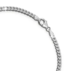 SilberDream Damen Herren Armband Panzerkette 19cm Silber Trendschmuck SDA2289J