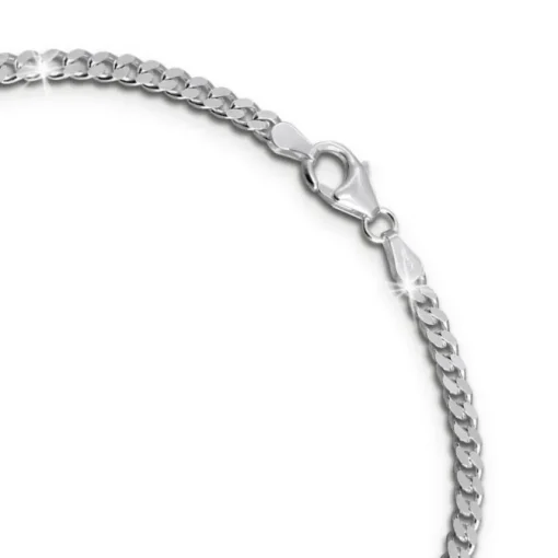 SilberDream Damen Herren Armband Panzerkette 19cm Silber Trendschmuck SDA2289J
