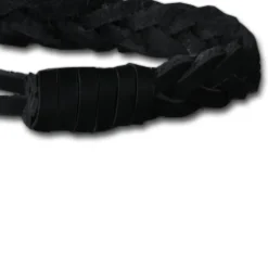 SilberDream Damen Lederarmband schwarz Glitzerverschluss Armband LAP522S