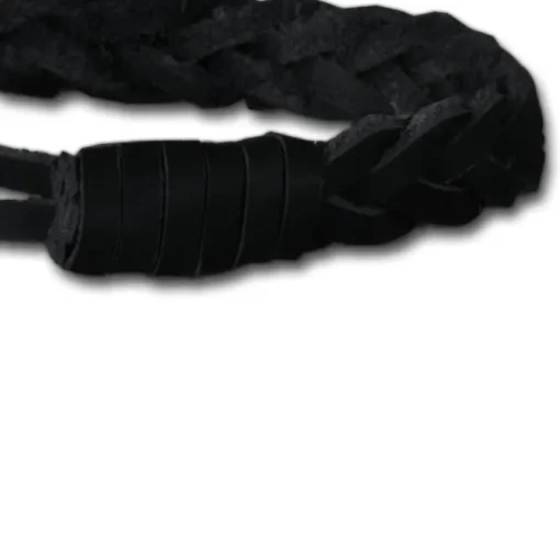 SilberDream Damen Lederarmband schwarz Glitzerverschluss Armband LAP522S