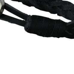 SilberDream Damen Lederarmband schwarz Glitzerverschluss Armband LAP522S