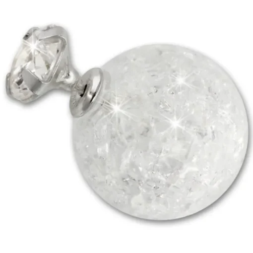 SilberDream Doppel-Ohrringe Zirkonia weiß Tribal Design 925 Silber SDO8514W