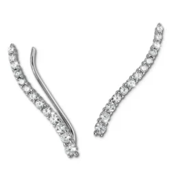 SilberDream Ear Cuff 13 kleine Zirkonias Ohrringe Ohrklemme 925 Silber GSO455W