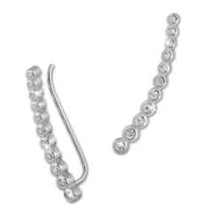 SilberDream Ear Cuff 11 kleine Zirkonias Ohrringe Ohrklemme 925 Silber GSO413W