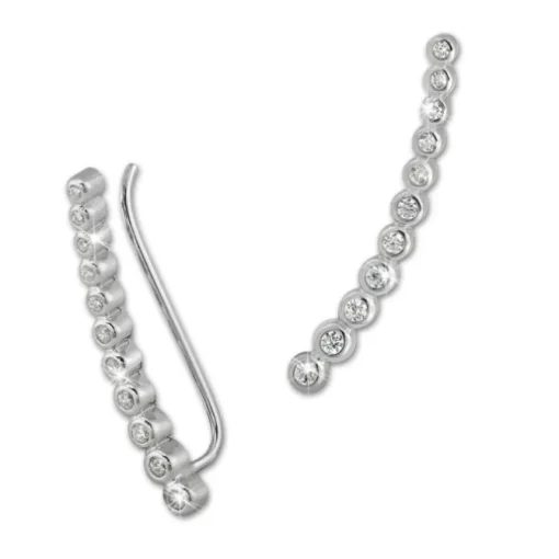 SilberDream Ear Cuff 11 kleine Zirkonias Ohrringe Ohrklemme 925 Silber GSO413W
