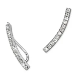 SilberDream Ear Cuff 12 kleine Zirkonias Ohrringe Ohrklemme 925 Silber GSO460W