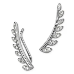 SilberDream Ear Cuff Blätter Ohrringe Ohrklemme 925 Sterling Silber GSO456W